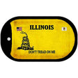 Illinois Do Not Tread Novelty Metal Dog Tag Necklace DT-8845