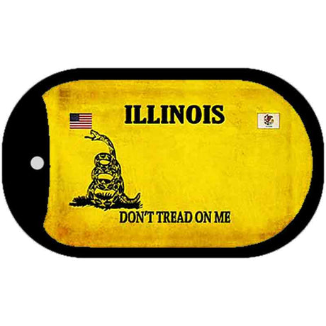 Illinois Do Not Tread Novelty Metal Dog Tag Necklace DT-8845