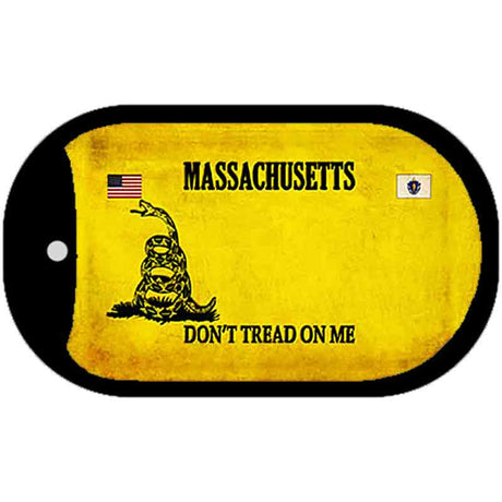 Massachusetts Do Not Tread Novelty Metal Dog Tag Necklace DT-8853