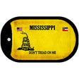 Mississippi Do Not Tread Novelty Metal Dog Tag Necklace DT-8856