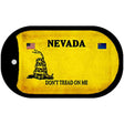 Nevada Do Not Tread Novelty Metal Dog Tag Necklace DT-8860