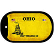 Ohio Do Not Tread Novelty Metal Dog Tag Necklace DT-8867