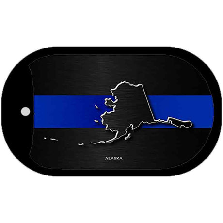 Alaska Thin Blue Line Novelty Dog Tag Necklace DT-8884