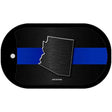 Arizona Thin Blue Line Novelty Dog Tag Necklace DT-8885