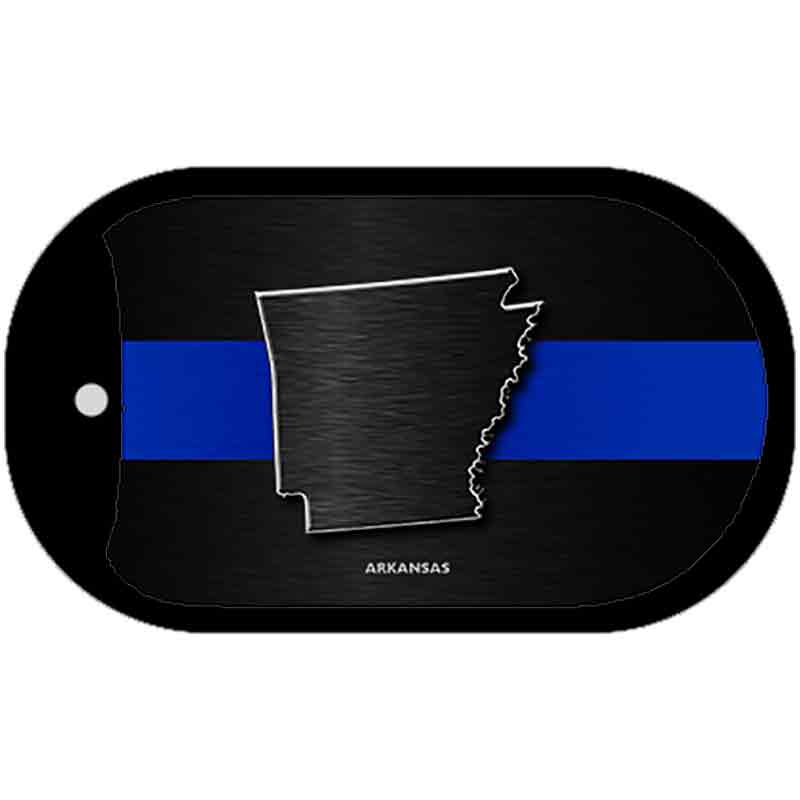 Arkansas Thin Blue Line Novelty Dog Tag Necklace DT-8886