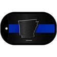 Arkansas Thin Blue Line Novelty Dog Tag Necklace DT-8886