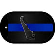 Delaware Thin Blue Line Novelty Dog Tag Necklace DT-8890