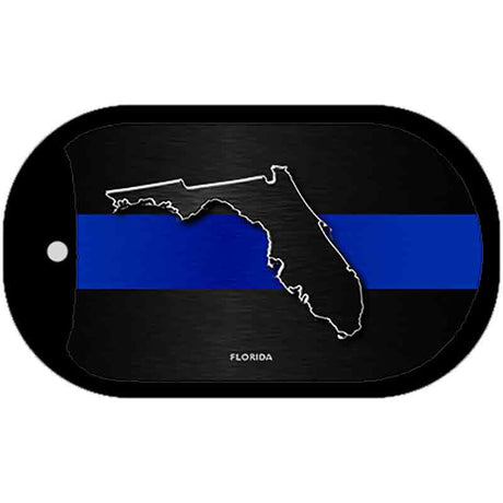 Florida Thin Blue Line Novelty Dog Tag Necklace DT-8891