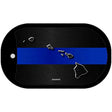 Hawaii Thin Blue Line Novelty Dog Tag Necklace DT-8893