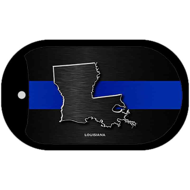 Louisiana Thin Blue Line Novelty Dog Tag Necklace DT-8900