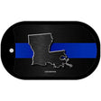 Louisiana Thin Blue Line Novelty Dog Tag Necklace DT-8900