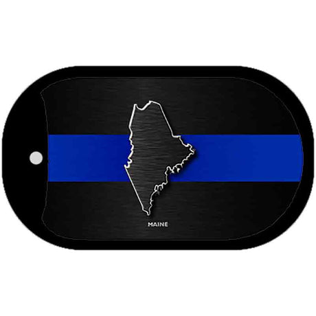 Maine Thin Blue Line Novelty Dog Tag Necklace DT-8901