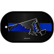 Maryland Thin Blue Line Novelty Dog Tag Necklace DT-8902