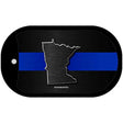 Minnesota Thin Blue Line Novelty Dog Tag Necklace DT-8905