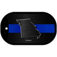 Missouri Thin Blue Line Novelty Dog Tag Necklace DT-8907