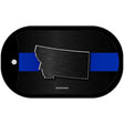 Montana Thin Blue Line Novelty Dog Tag Necklace DT-8908