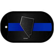 Nevada Thin Blue Line Novelty Dog Tag Necklace DT-8910