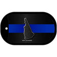 New Hampshire Thin Blue Line Novelty Dog Tag Necklace DT-8911