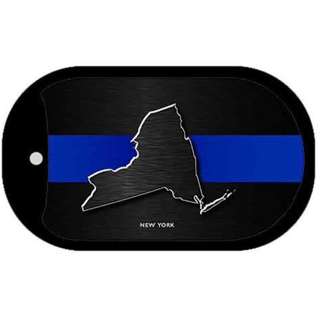 New York Thin Blue Line Novelty Dog Tag Necklace DT-8914