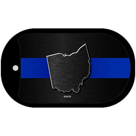 Ohio Thin Blue Line Novelty Dog Tag Necklace DT-8917