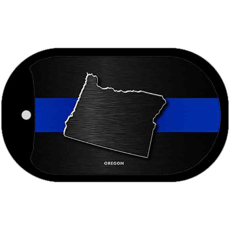 Oregon Thin Blue Line Novelty Dog Tag Necklace DT-8919