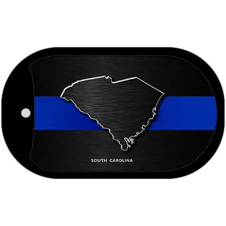 South Carolina Thin Blue Line Novelty Dog Tag Necklace DT-8922