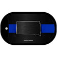 South Dakota Thin Blue Line Novelty Dog Tag Necklace DT-8923