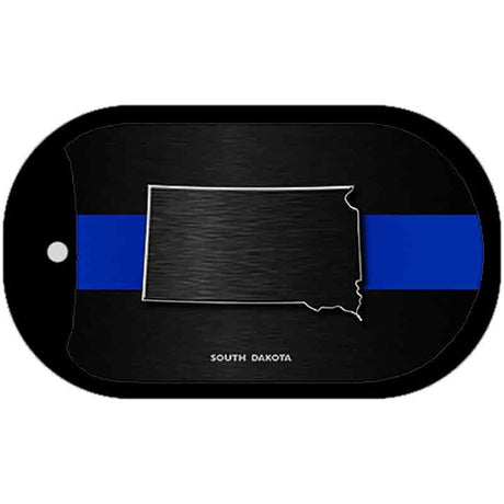 South Dakota Thin Blue Line Novelty Dog Tag Necklace DT-8923