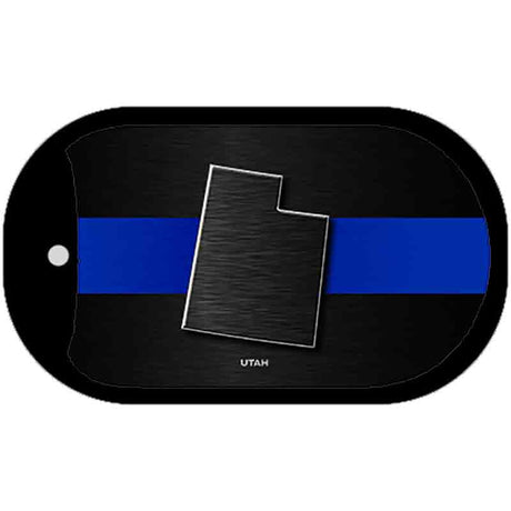 Utah Thin Blue Line Novelty Dog Tag Necklace DT-8926