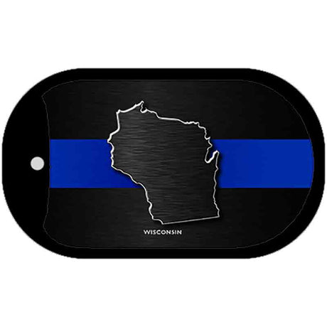 Wisconsin Thin Blue Line Novelty Dog Tag Necklace DT-8931