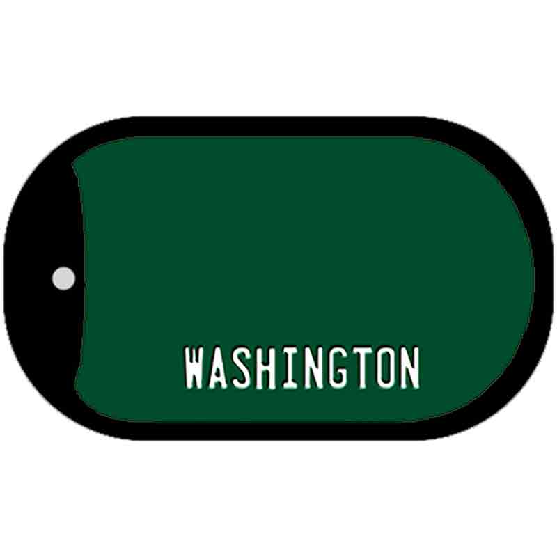 Washington State Blank Novelty Metal Dog Tag Necklace DT-8936