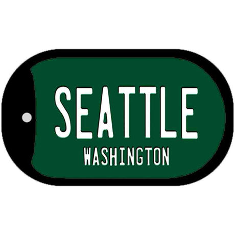 Seattle Green Washington Novelty Metal Dog Tag Necklace DT-8937