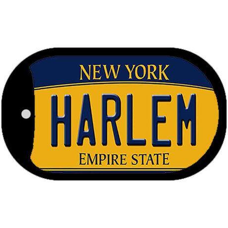 Harlem New York Novelty Metal Dog Tag Necklace DT-8943