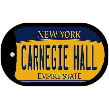 Carnegie Hall New York Novelty Metal Dog Tag Necklace DT-8954