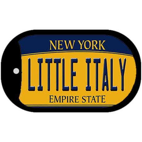 Little Italy New York Novelty Metal Dog Tag Necklace DT-8958