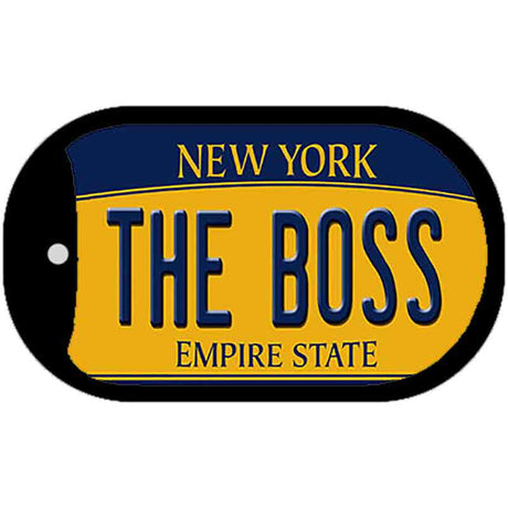 The Boss New York Novelty Metal Dog Tag Necklace DT-8961