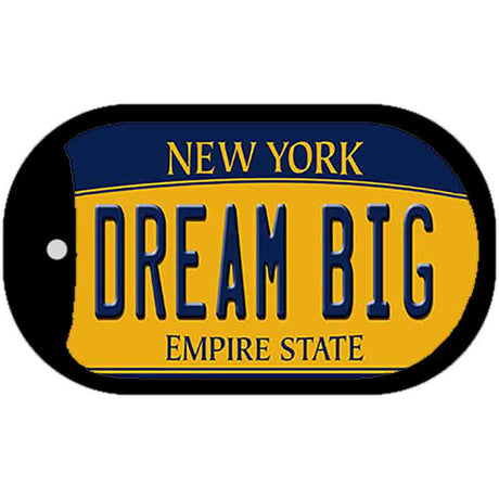 Dream Big New York Novelty Metal Dog Tag Necklace DT-8996