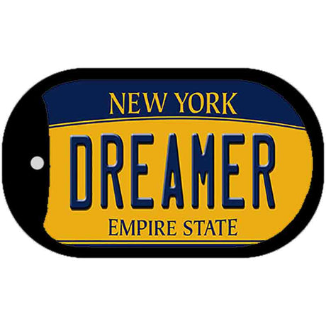 Dreamer New York Novelty Metal Dog Tag Necklace DT-9000