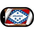 Arkansas State Flag Scroll Metal Novelty Dog Tag Necklace DT-9010