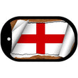 England Flag Scroll Metal Novelty Dog Tag Necklace DT-9066