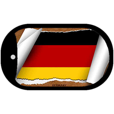 Germany Flag Scroll Metal Novelty Dog Tag Necklace DT-9072