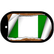 Nigeria Flag Scroll Metal Novelty Dog Tag Necklace DT-9104