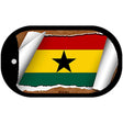 Ghana Flag Scroll Metal Novelty Dog Tag Necklace DT-9107