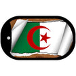 Algeria Flag Scroll Metal Novelty Dog Tag Necklace DT-9118