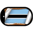 Botswana Flag Scroll Metal Novelty Dog Tag Necklace DT-9141