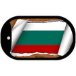 Bulgaria Flag Scroll Metal Novelty Dog Tag Necklace DT-9145