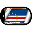 Cape Verde Flag Scroll Metal Novelty Dog Tag Necklace DT-9151