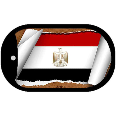 Egypt Flag Scroll Metal Novelty Dog Tag Necklace DT-9170