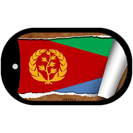 Eritrea Flag Scroll Metal Novelty Dog Tag Necklace DT-9172