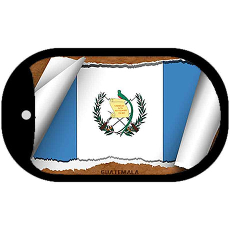 Guatemala Flag Scroll Metal Novelty Dog Tag Necklace DT-9187